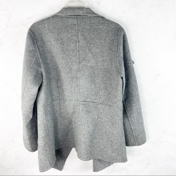 [J. Jill] Classic Gray Wool Wrap Jacket - Picture 3 of 3